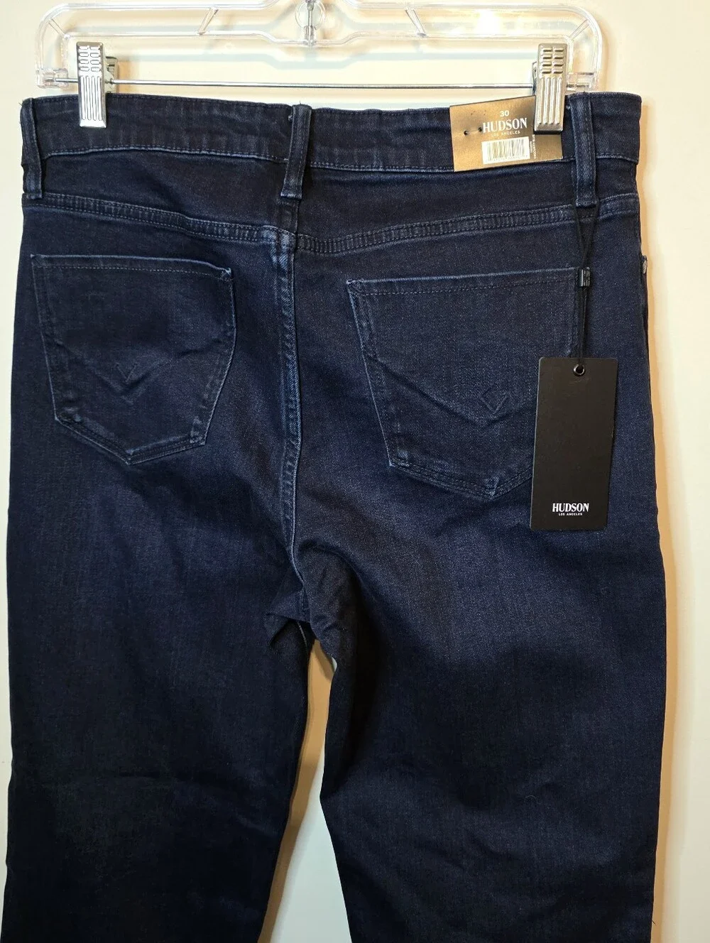 Hudson Jeans High Rise Straight Leg Dark Wash Stretch New With Tags  Size 10